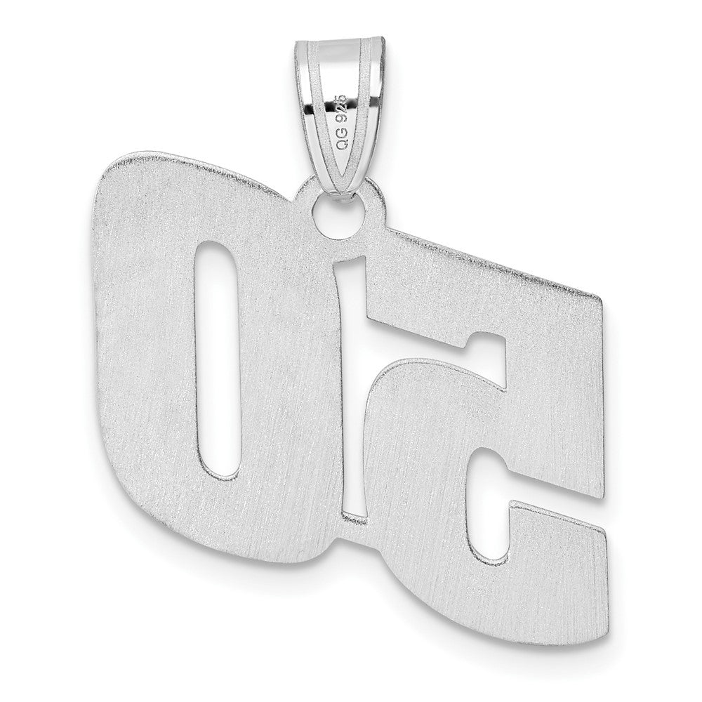 14kw Polished Block Number 50 Pendant