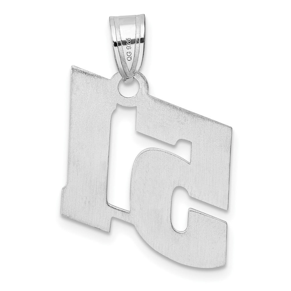 14kw Polished Block Number 51 Pendant