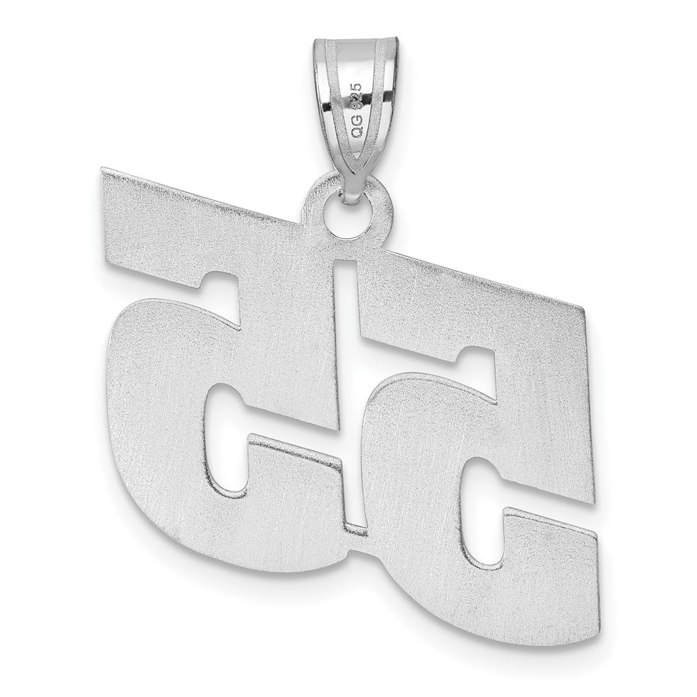 14kw Polished Block Number 55 Pendant