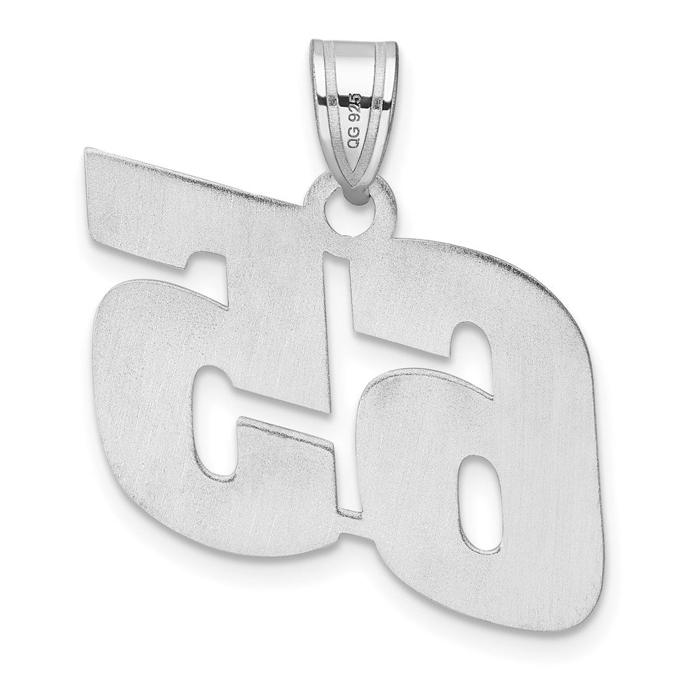 14kw Polished Block Number 65 Pendant
