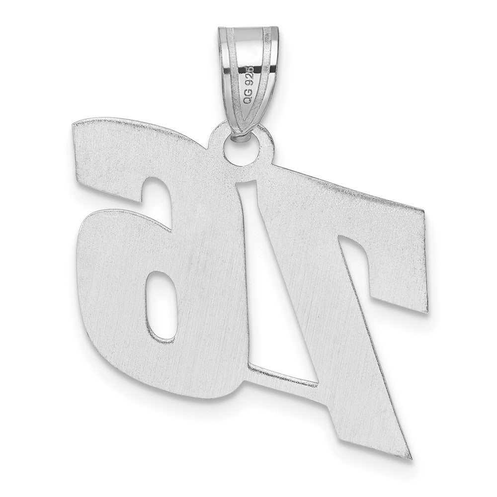 14kw Polished Block Number 76 Pendant