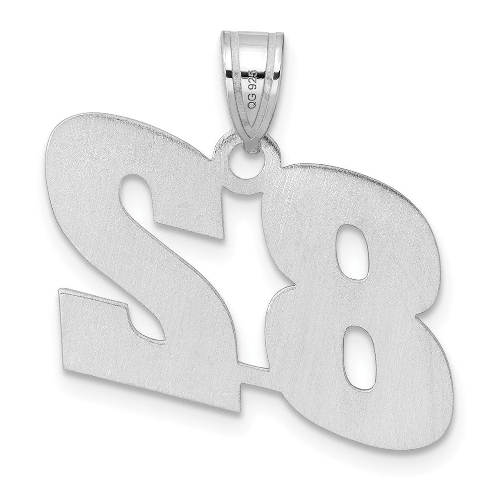 14kw Polished Block Number 82 Pendant