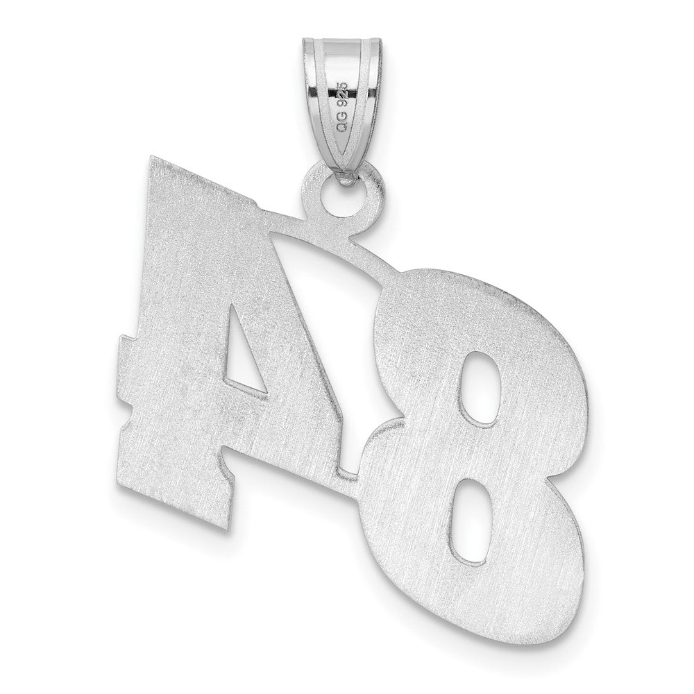 14kw Polished Block Number 84 Pendant