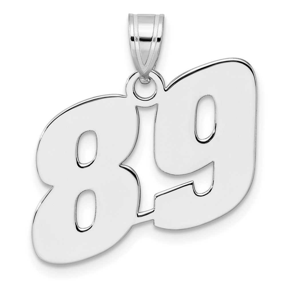 14kw Polished Block Number 89 Pendant