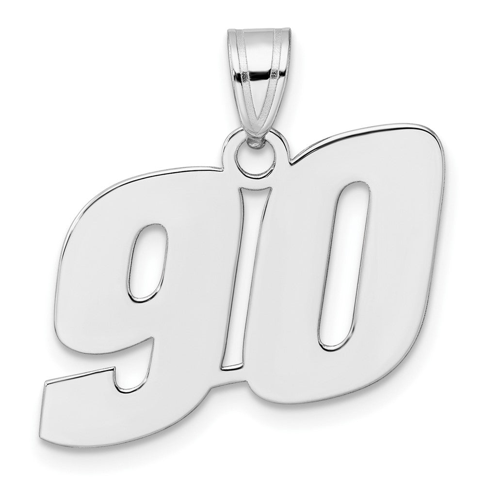 14kw Polished Block Number 90 Pendant