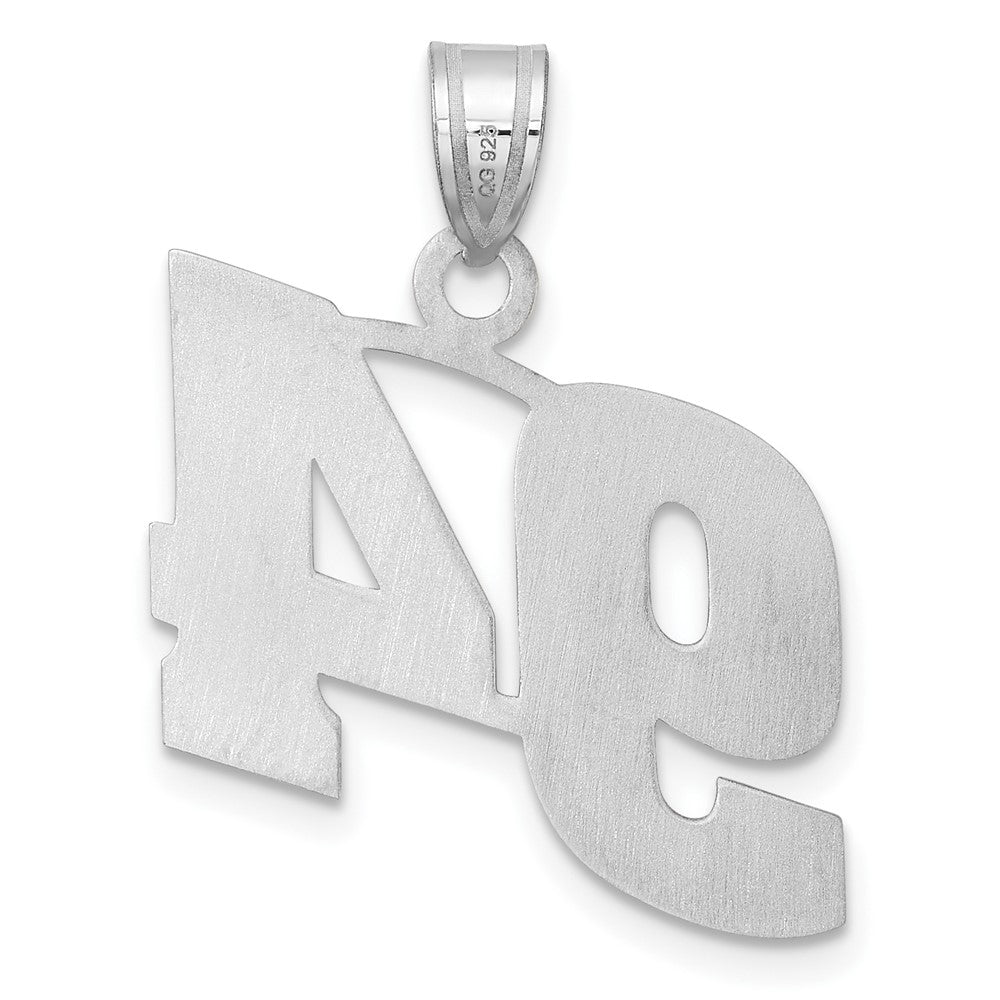 14kw Polished Block Number 94 Pendant