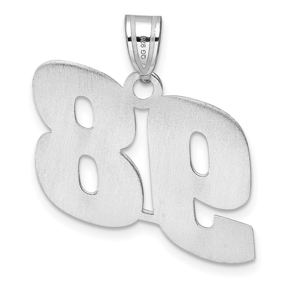 14kw Polished Block Number 98 Pendant