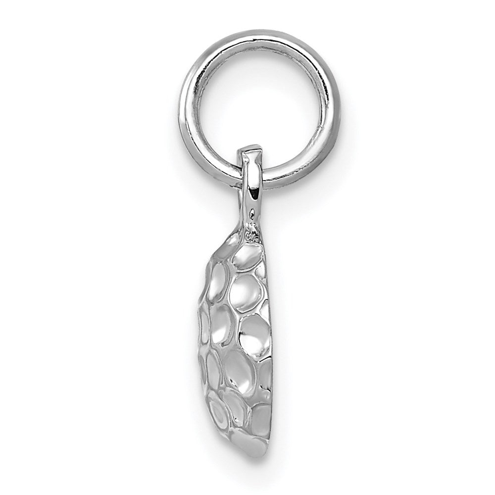 14k White Gold Golf Ball Charm