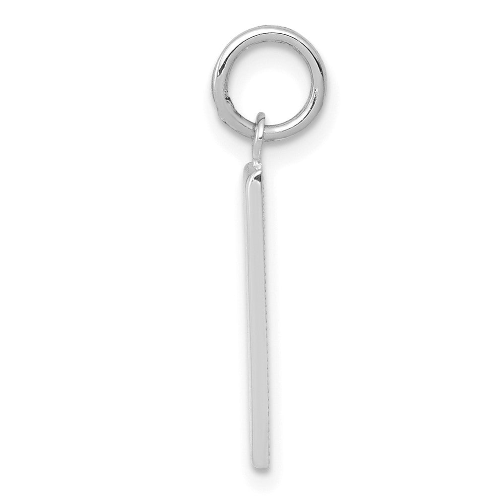 14kw Medium Polished Number 1 Charm