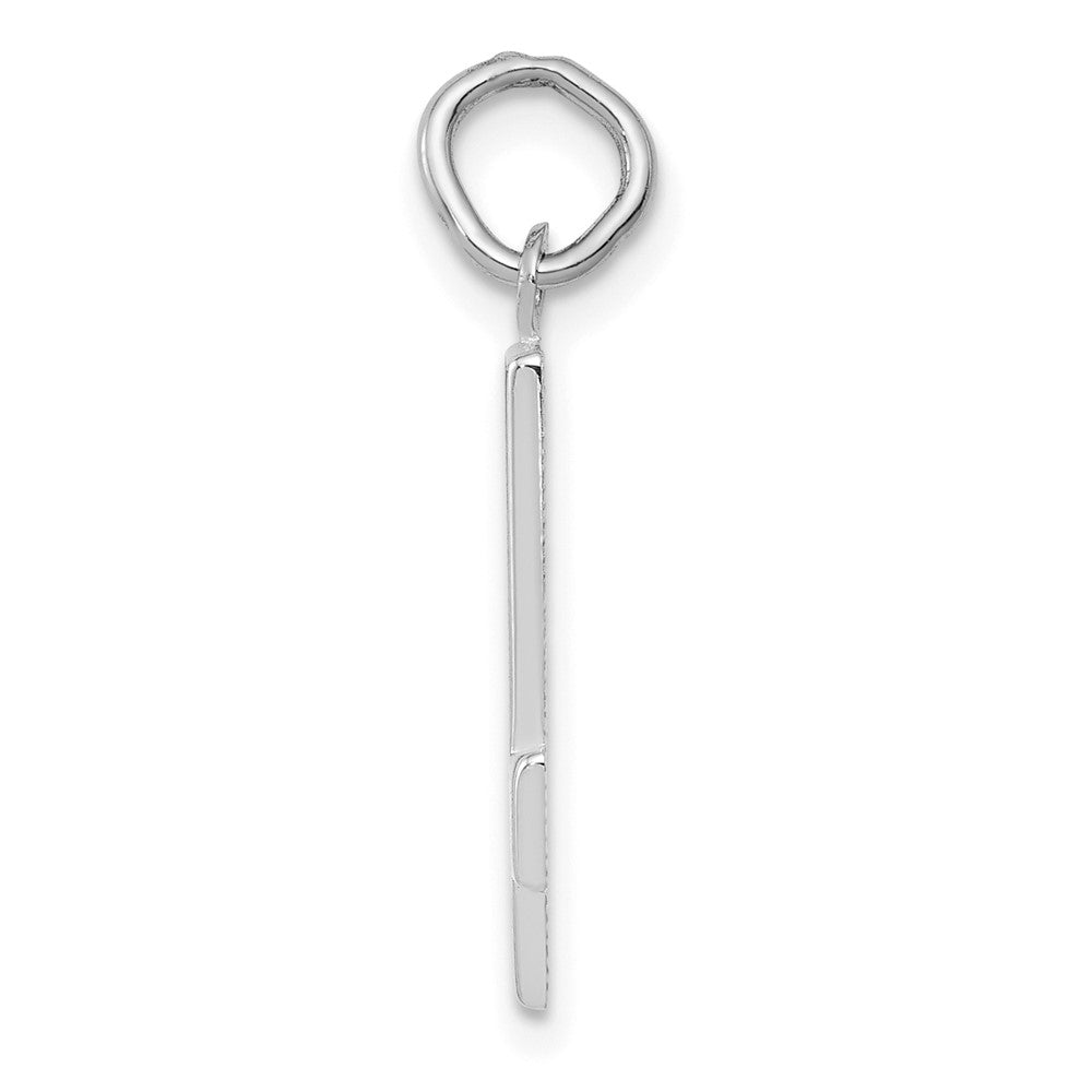 14kw Medium Polished Number 4 Charm