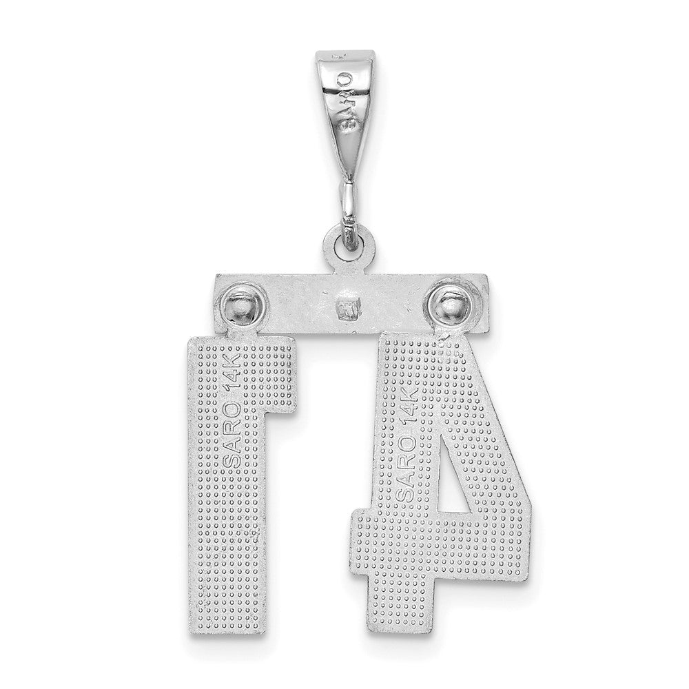 14kw Medium Polished Number 41 Charm