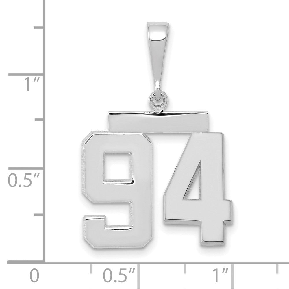 14kw Medium Polished Number 94 Charm