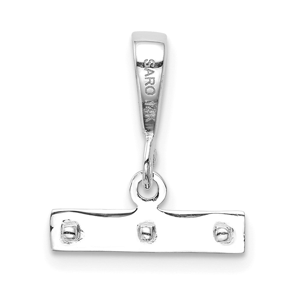 14kw Medium Polished Top Charm