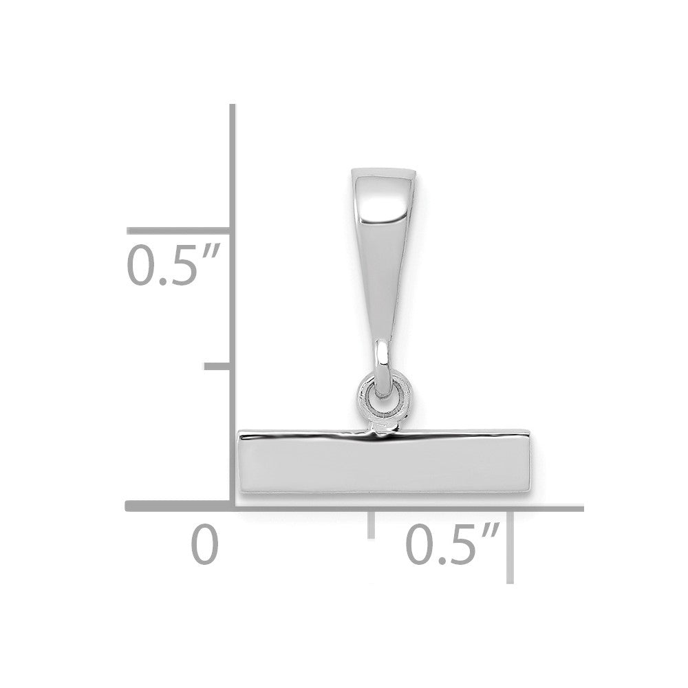 14kw Medium Polished Top Charm