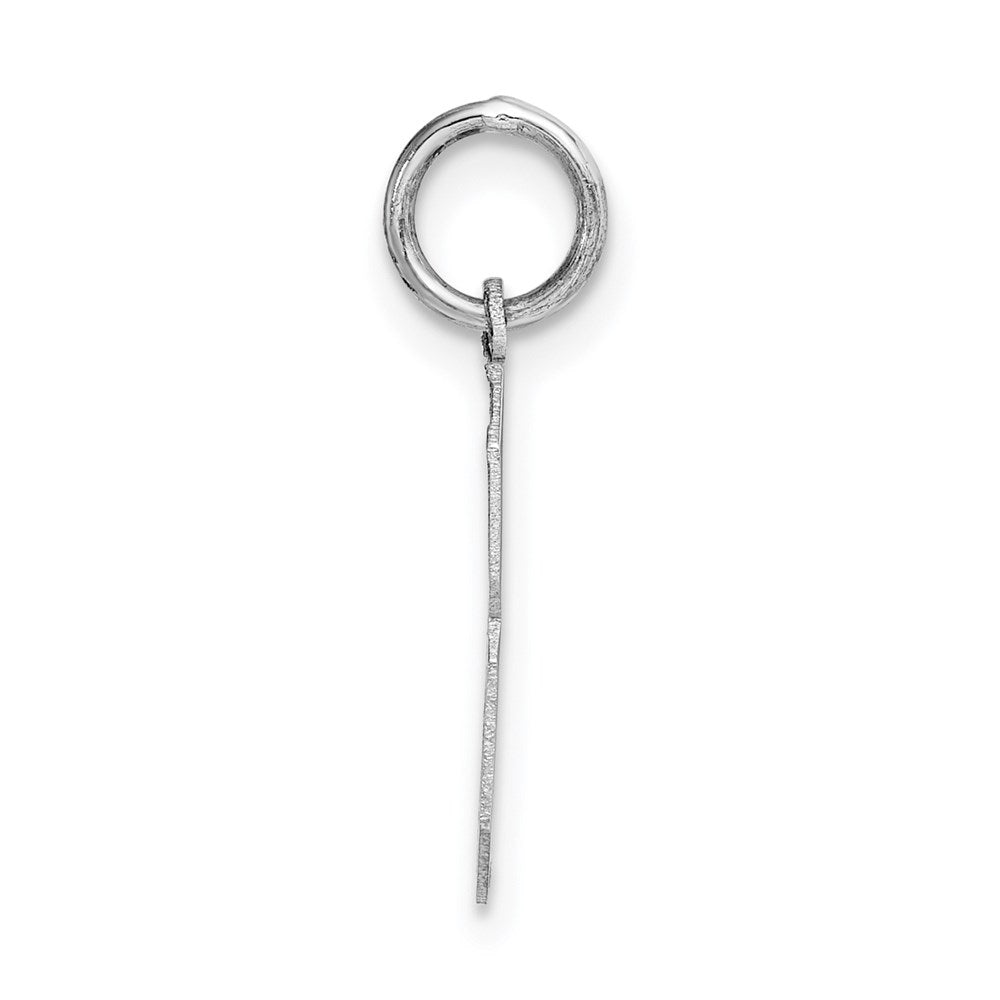 14kw Medium Satin Number 8 Charm