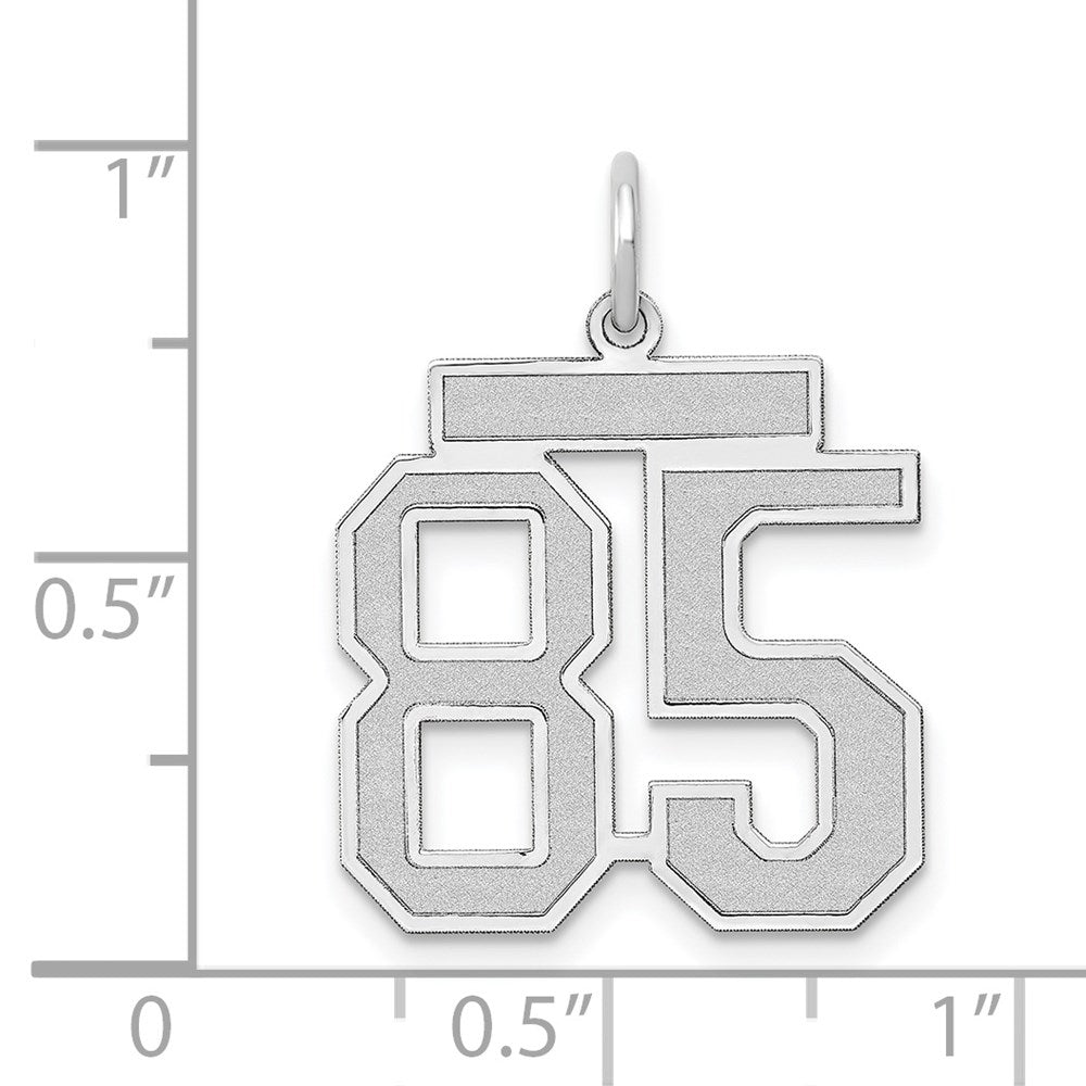 14kw Medium Satin Number 85 Charm