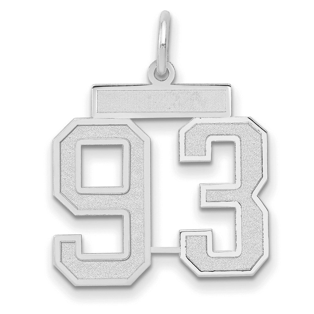 14kw Medium Satin Number 93 Charm