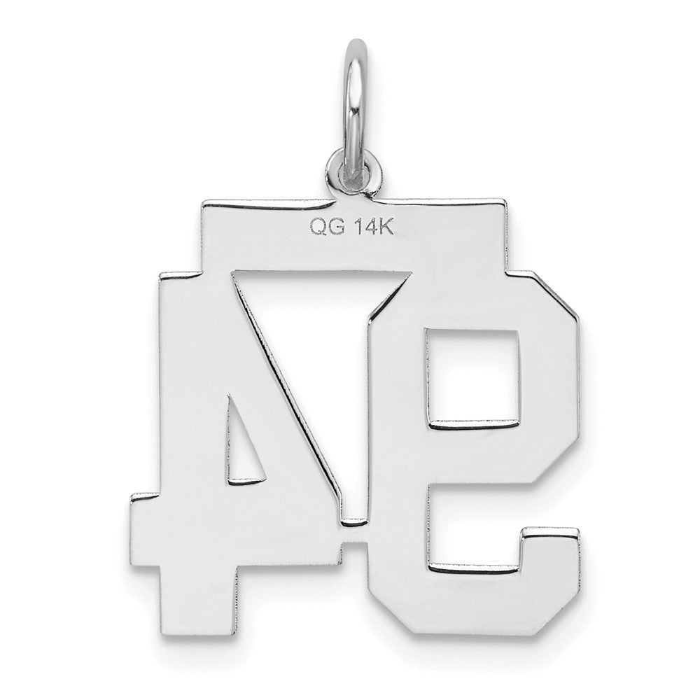 14kw Medium Satin Number 94 Charm