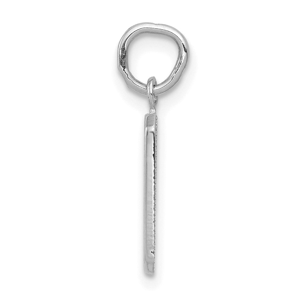 14kw Small Polished Number 9 Charm
