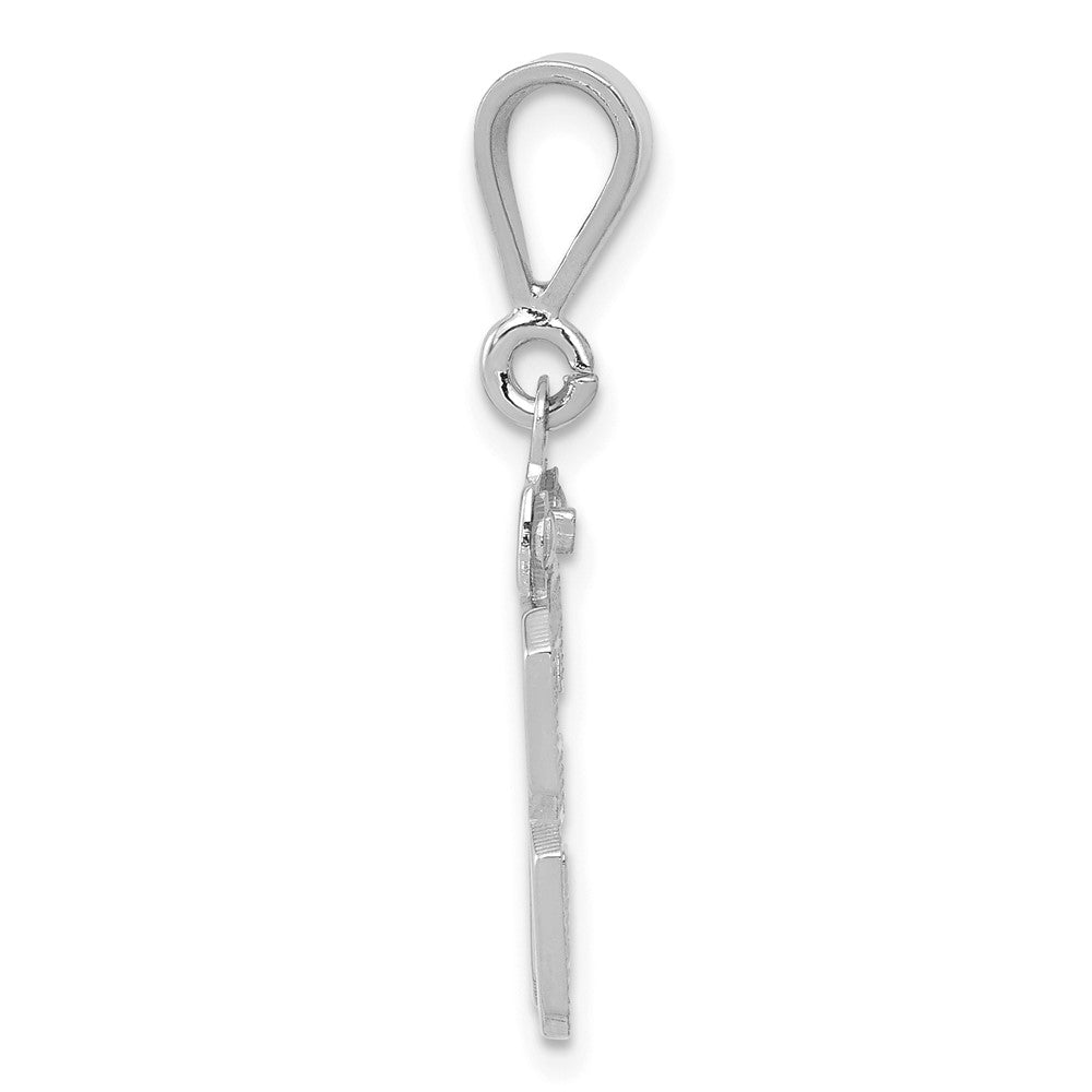 14kw Small Polished Number 33 Charm