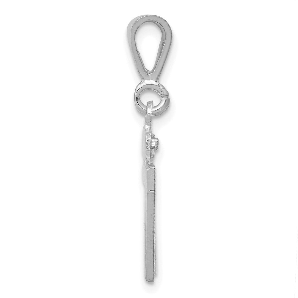 14kw Small Polished Number 47 Charm