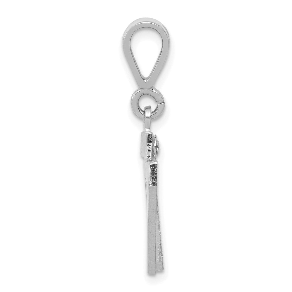 14kw Small Polished Number 97 Charm