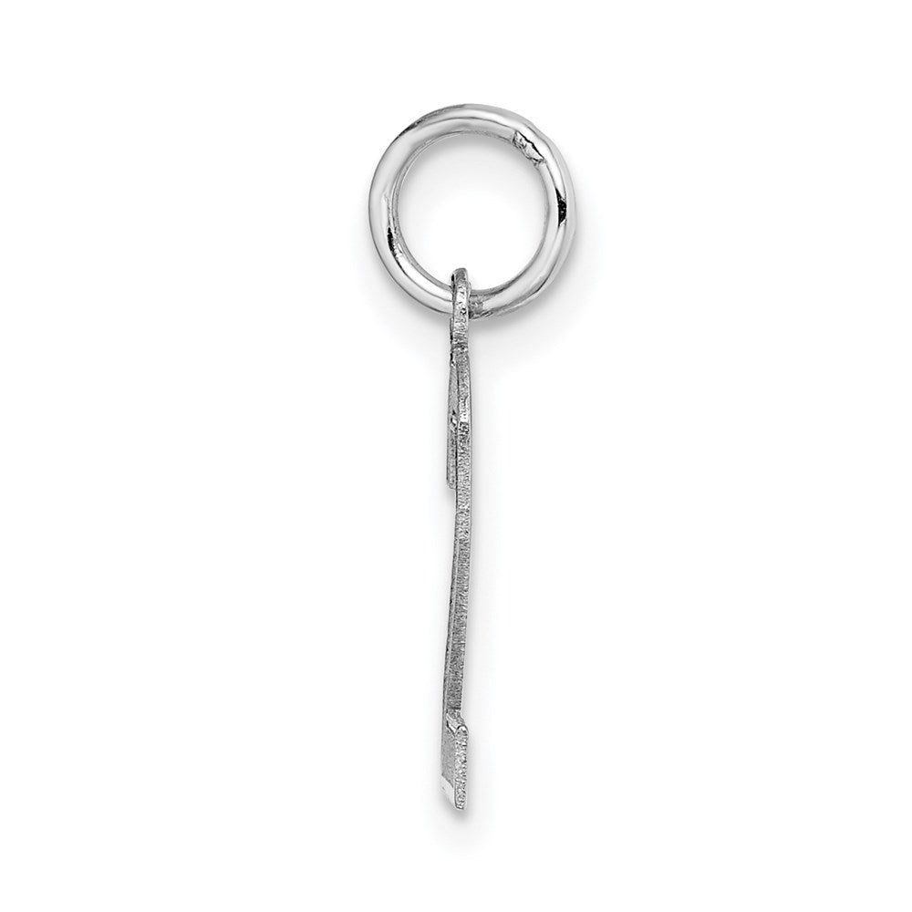 14kw Small Satin Number 2 Charm