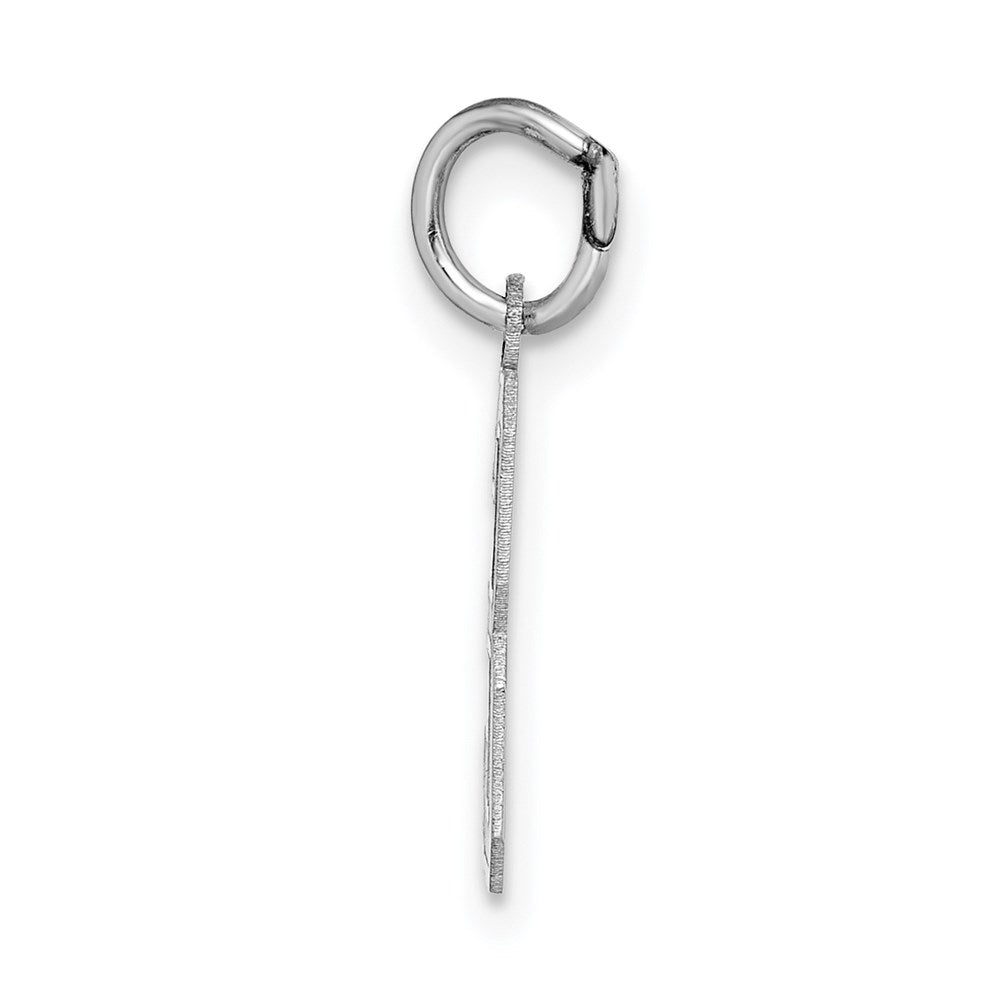 14kw Small Satin Number 3 Charm