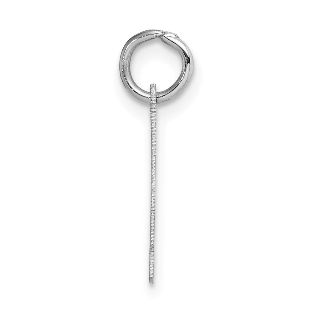 14kw Small Satin Number 4 Charm