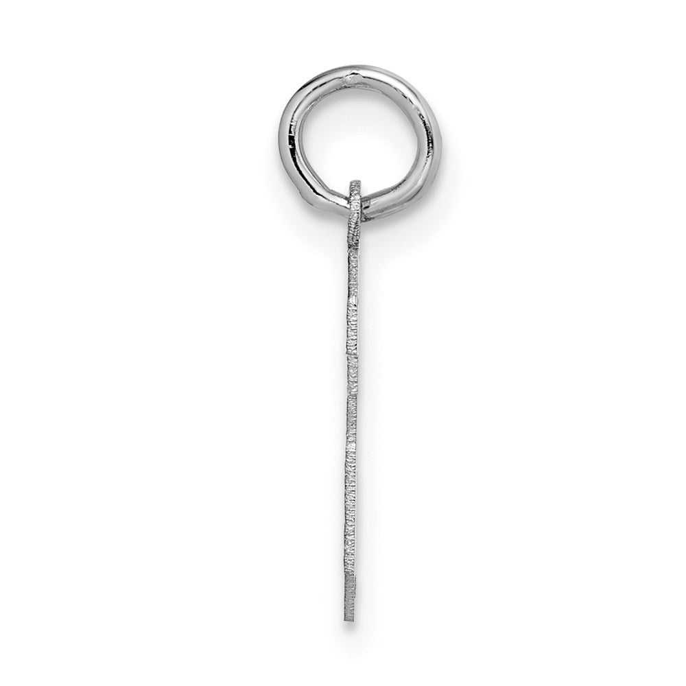 14kw Small Satin Number 6 Charm