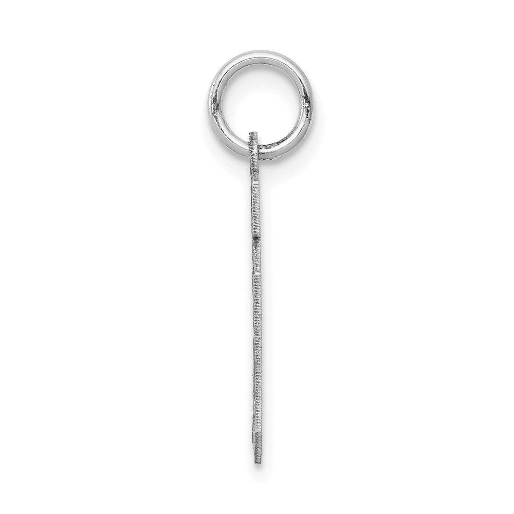 14kw Small Satin Number 10 Charm