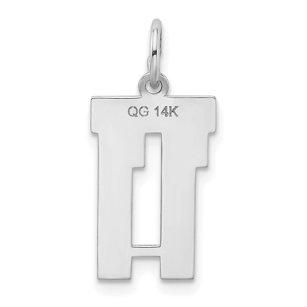 14kw Small Satin Number 11 Charm