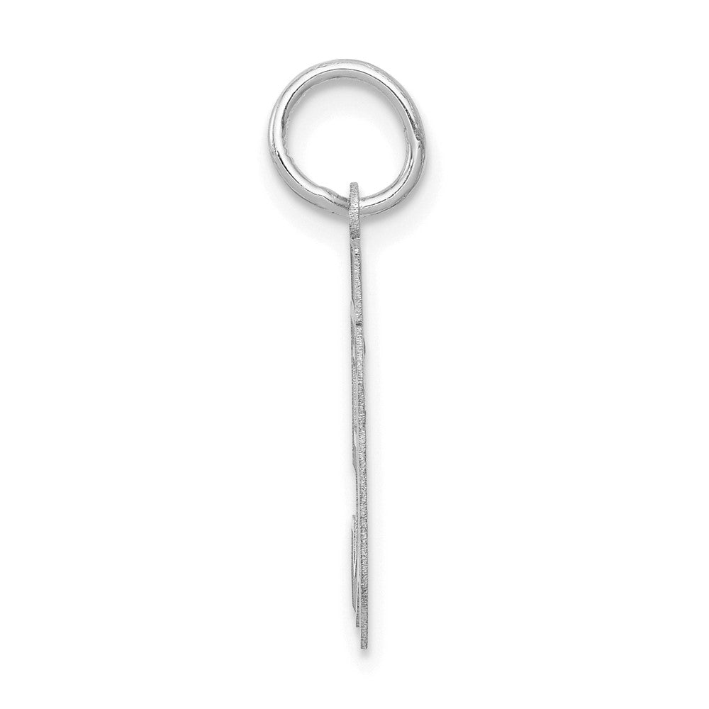 14kw Small Satin Number 50 Charm