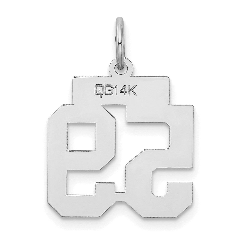 14kw Small Satin Number 59 Charm