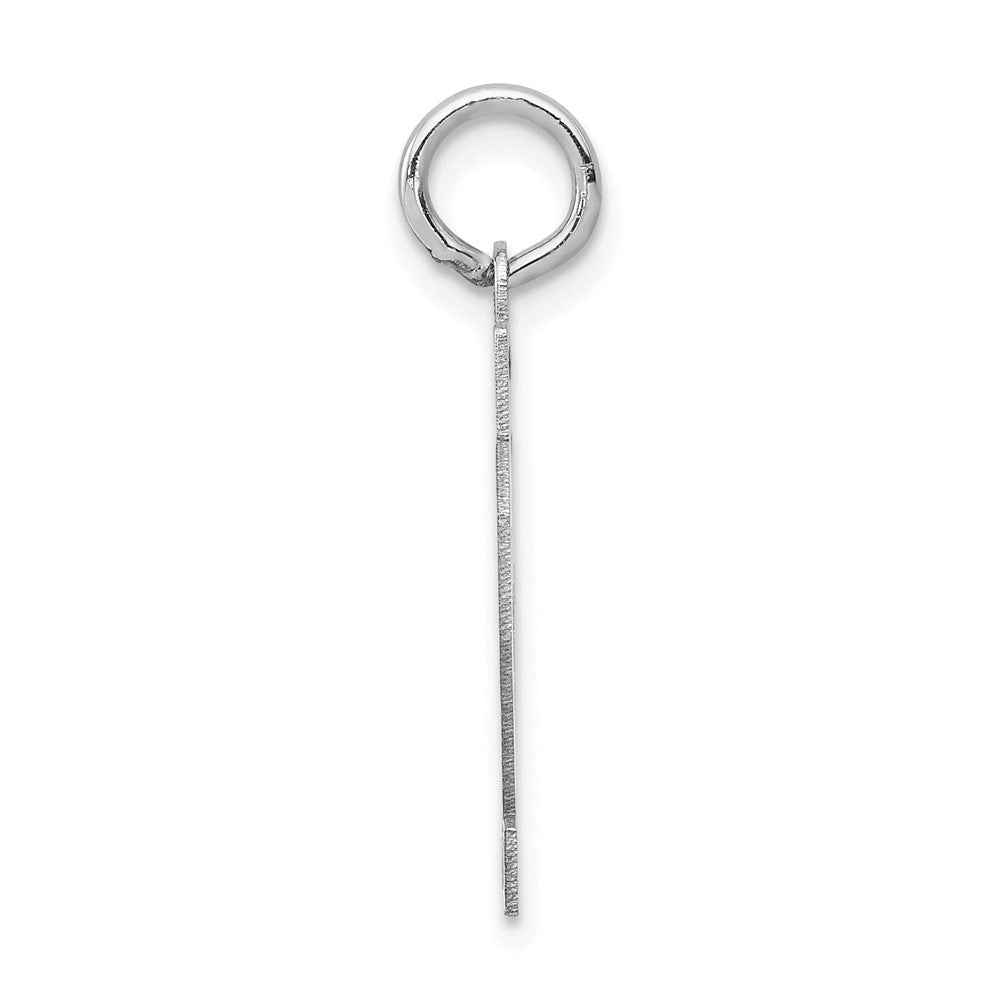 14kw Small Satin Number 62 Charm