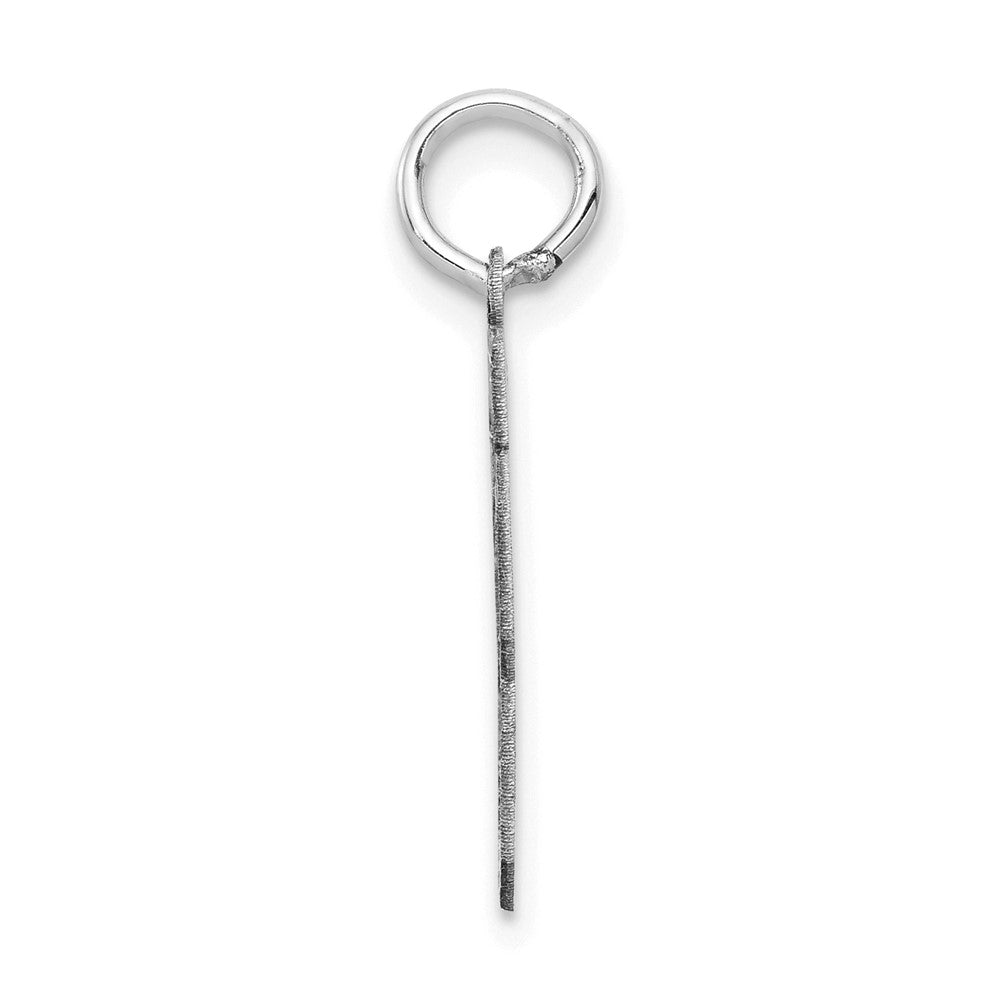 14kw Small Satin Number 63 Charm