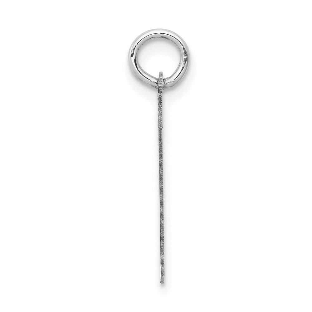 14kw Small Satin Number 67 Charm