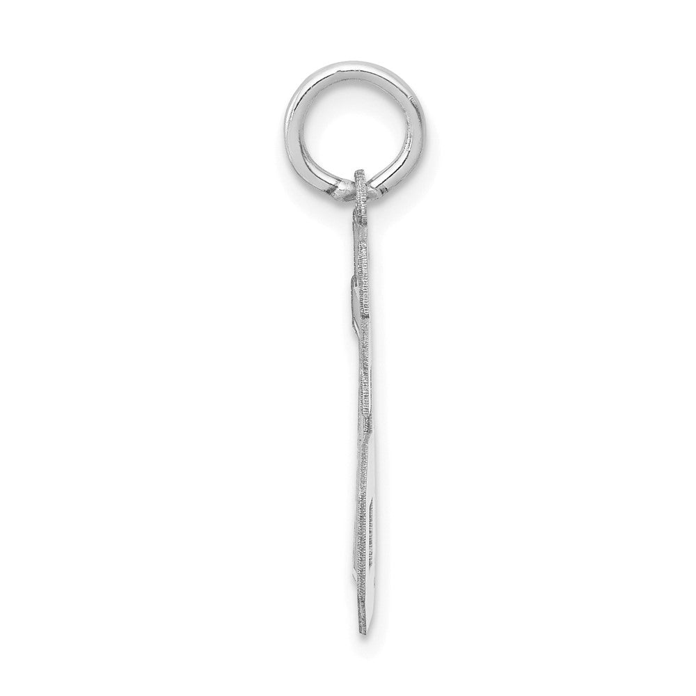 14kw Small Satin Number 76 Charm