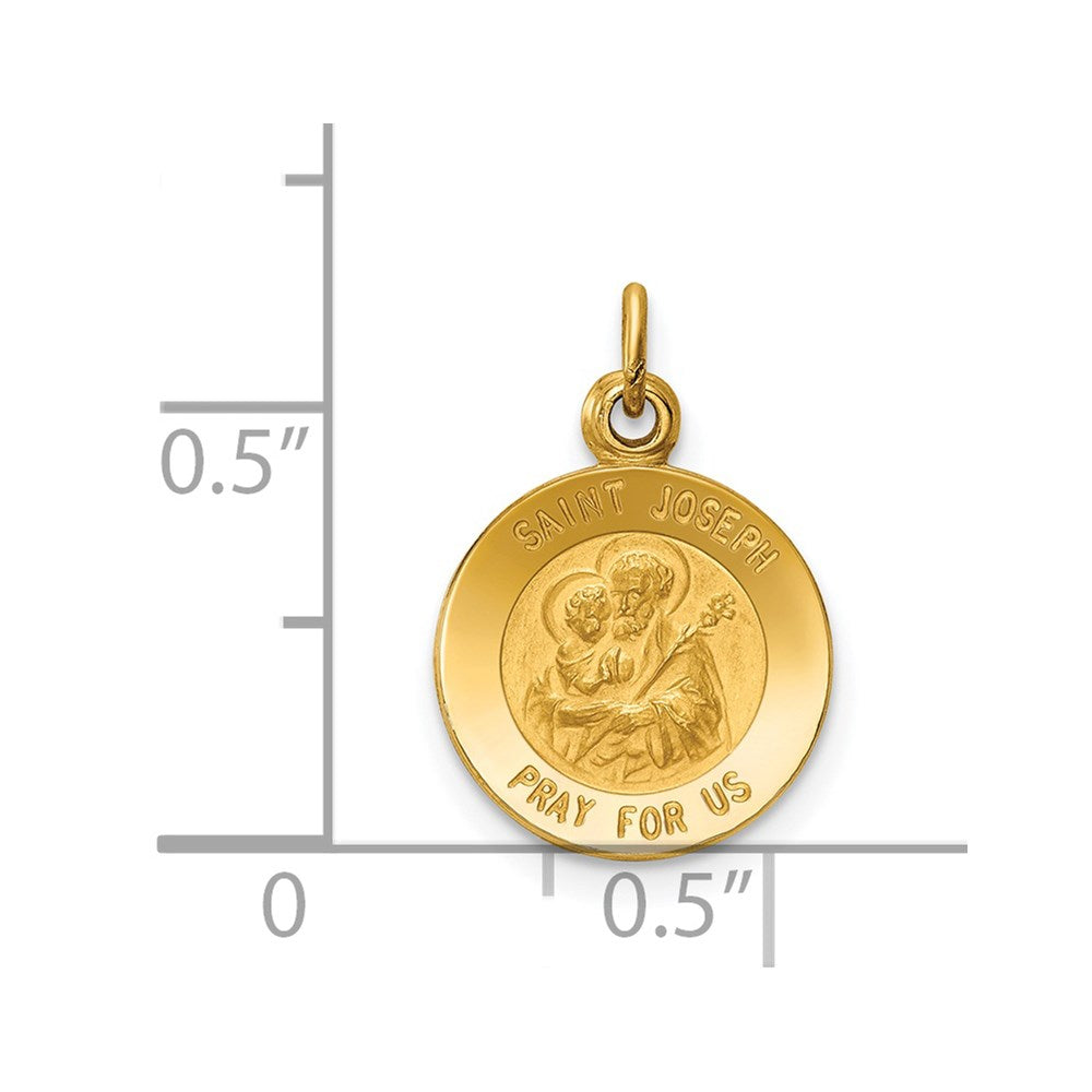 14k Saint Joseph Medal Charm