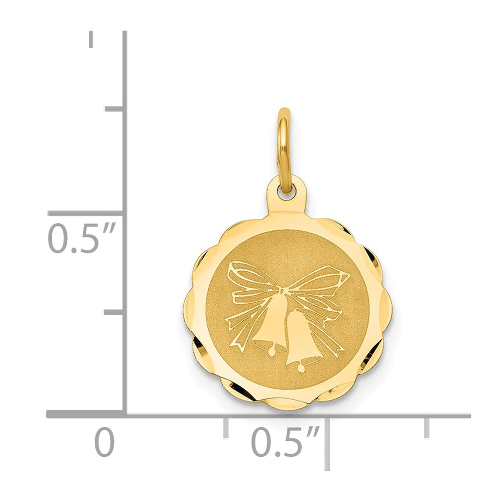 14K Wedding Bells Charm