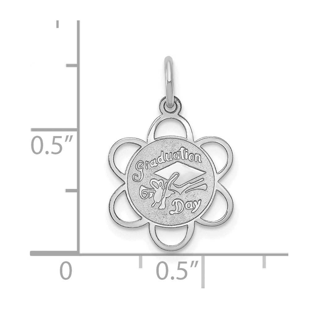 14k White Gold GRADUATION DAY Charm