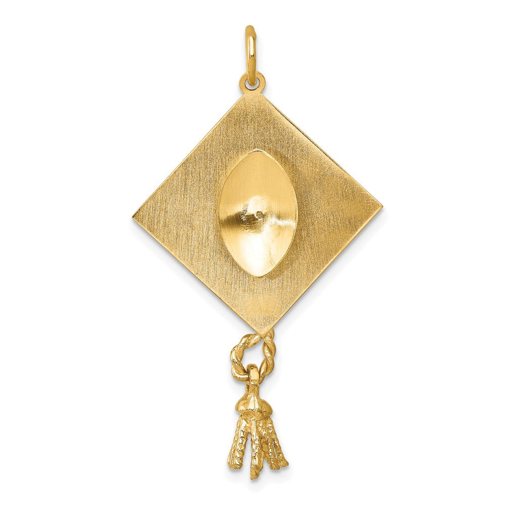 14k Graduation Cap with FW Cultured Pearl Charm