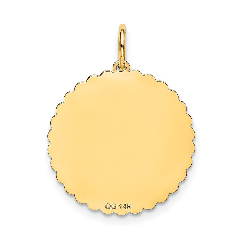 14k SWEET 16 Disc Charm