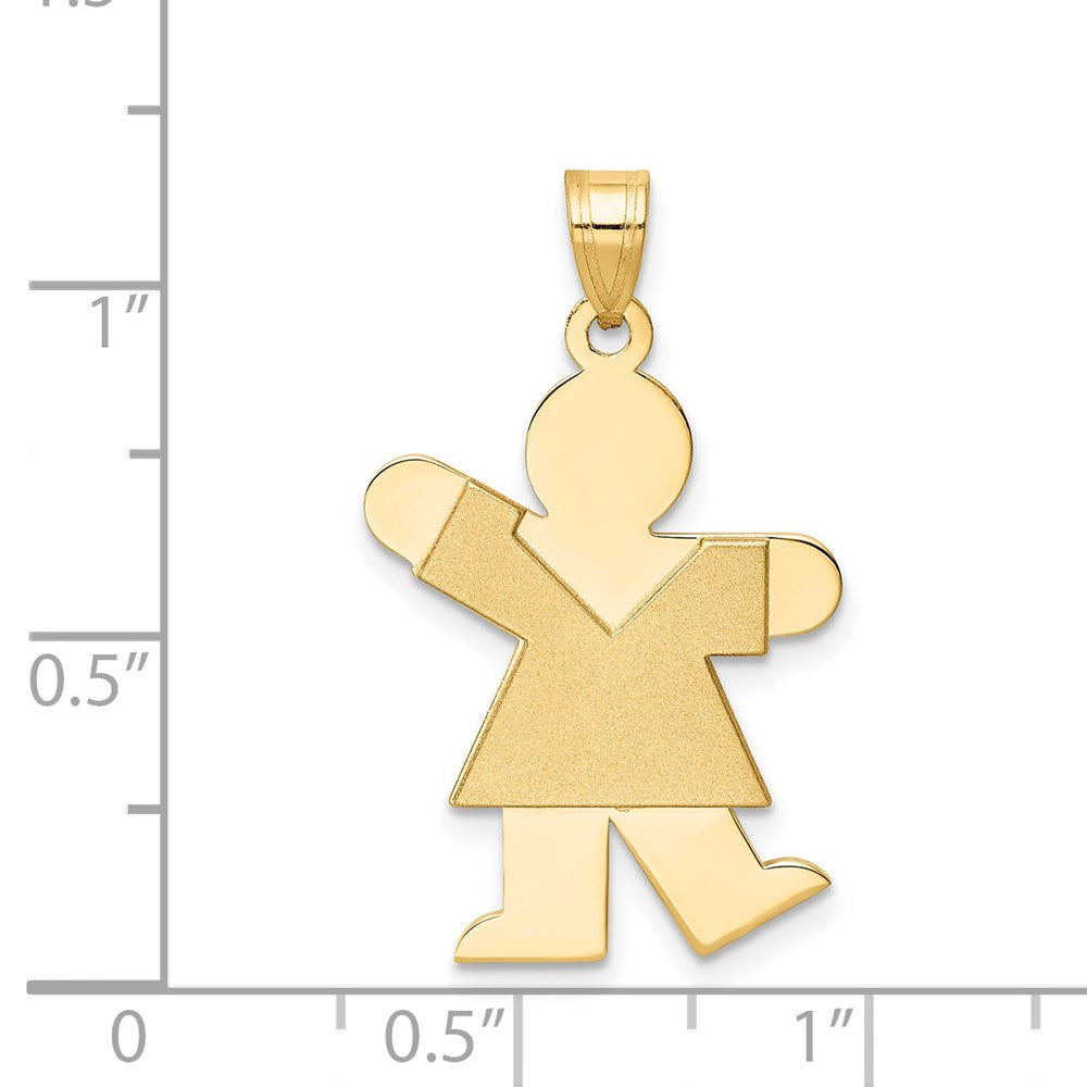 14k Girl Charm
