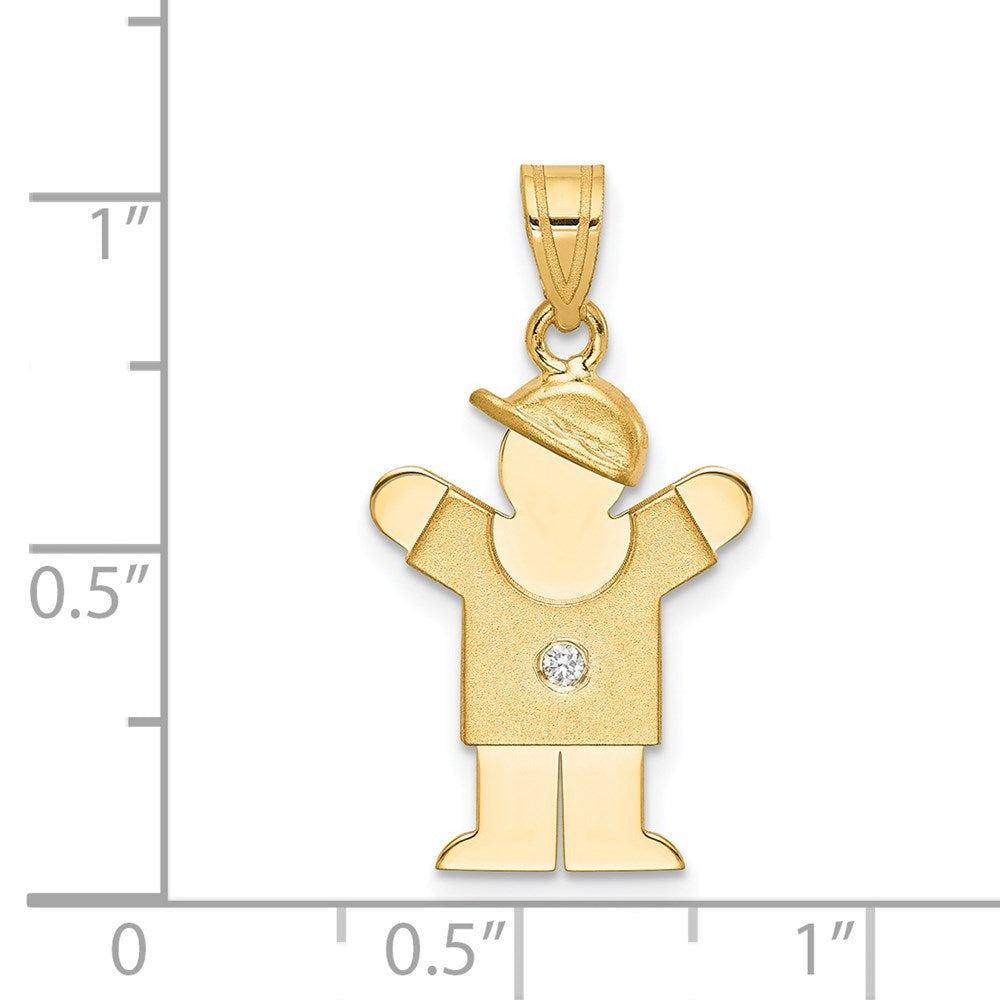 14k VS Diamond Kid Pendant
