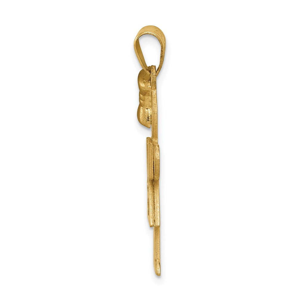 14k AAA Diamond Kid Pendant