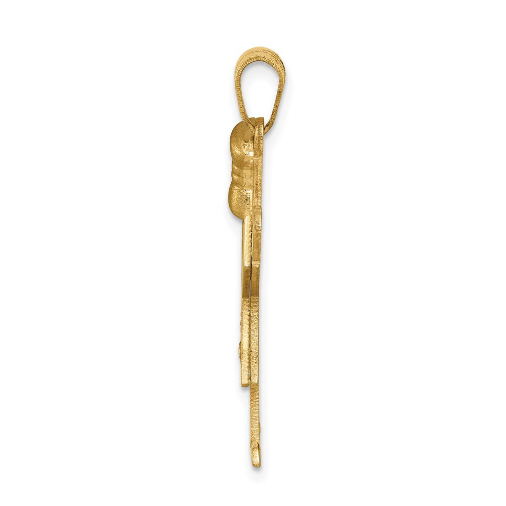14k AAA Diamond Kid Pendant