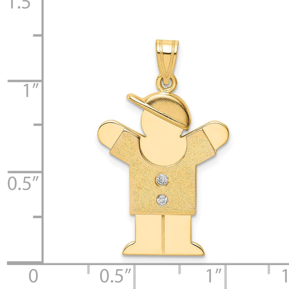 14k VS Diamond Kid Pendant