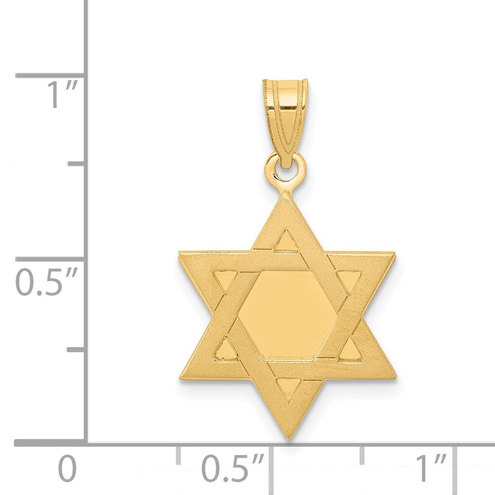 14k Star of David Pendant