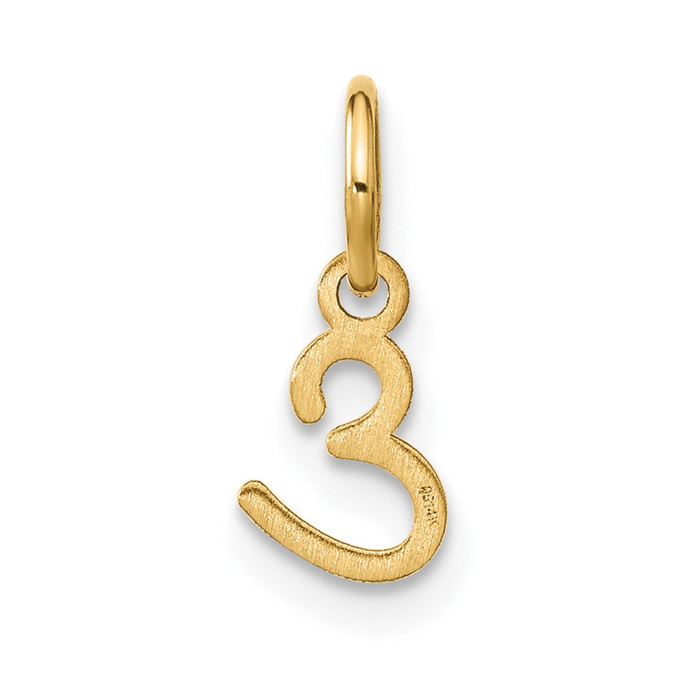 14KY Upper case Letter E Initial Charm